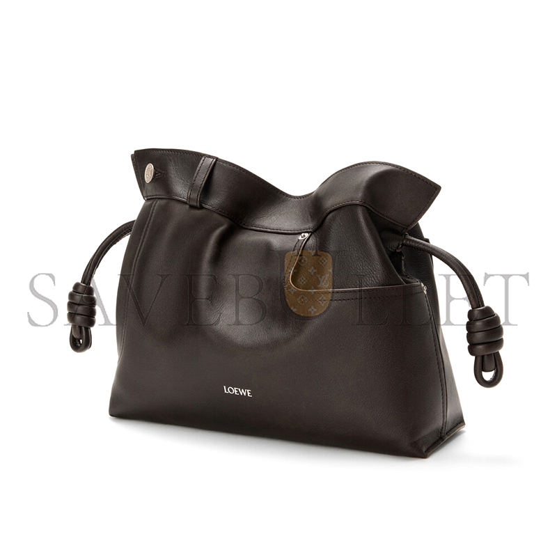 L0ew* panta medium flamenco clutch in shiny calfskin a411fc1xbv (30*24.5*10.5cm)